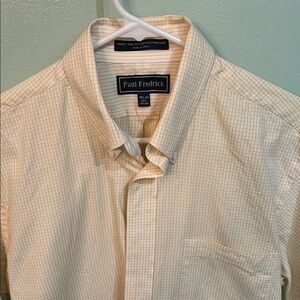 Paul Fredrick Yellow Dress Shirt Classic Style